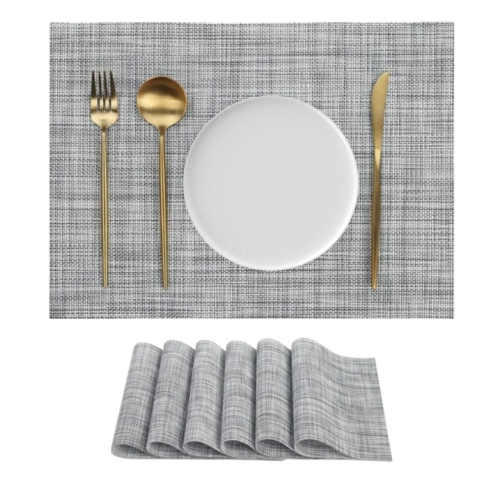 Individual Serena Gris Claro (Set de 4-6)