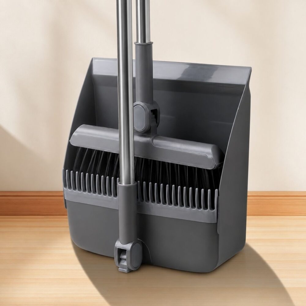 Set de Escoba 180° y Recogedor Plegable
